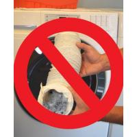 It's important to use the correct materials for dryer venting. Vinyl, slinky materials catch and collect lint, are easily crushed, and allow fire to spread quickly.
