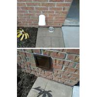 We replaced a PVC pipe vent with a new cover